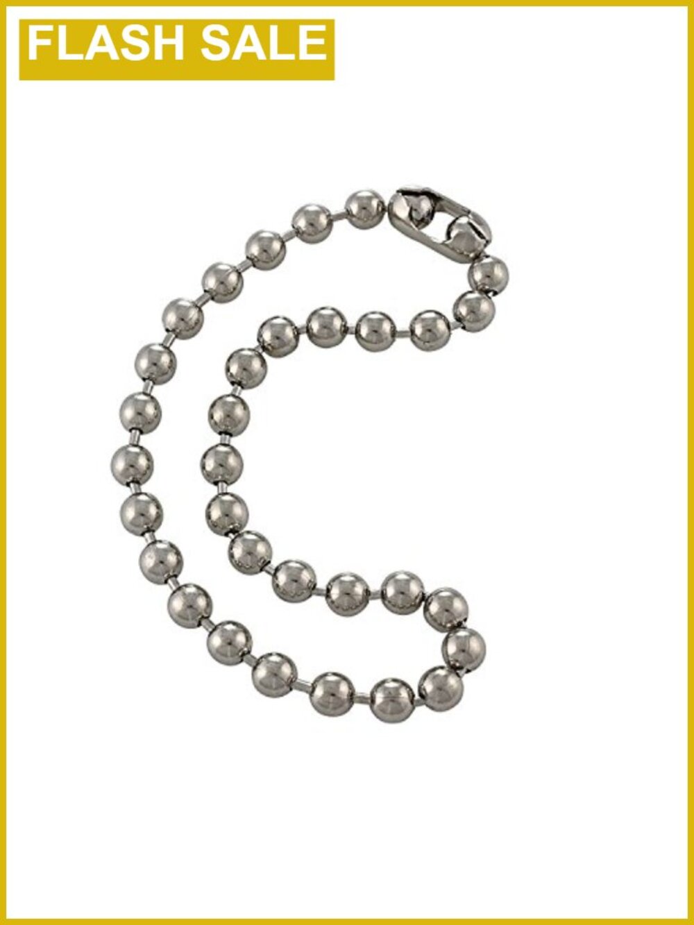 Extra Large 9.5mm Steel Ball Chain Necklace Durable Color Protect Finish